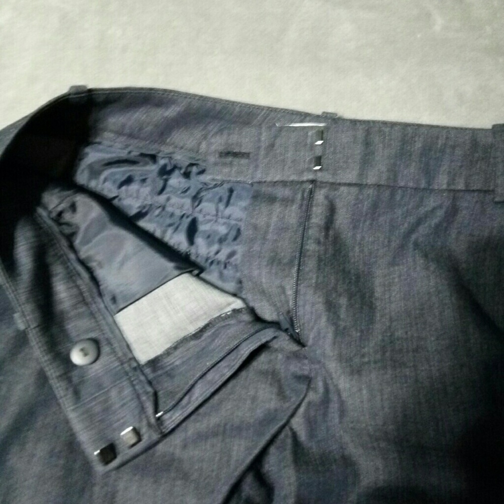 Ann Taylor LOFT Denim Work Trousers NWOT - Picture 6 of 8